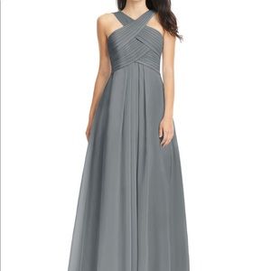 Azazie Kaleigh Dress in steel grey